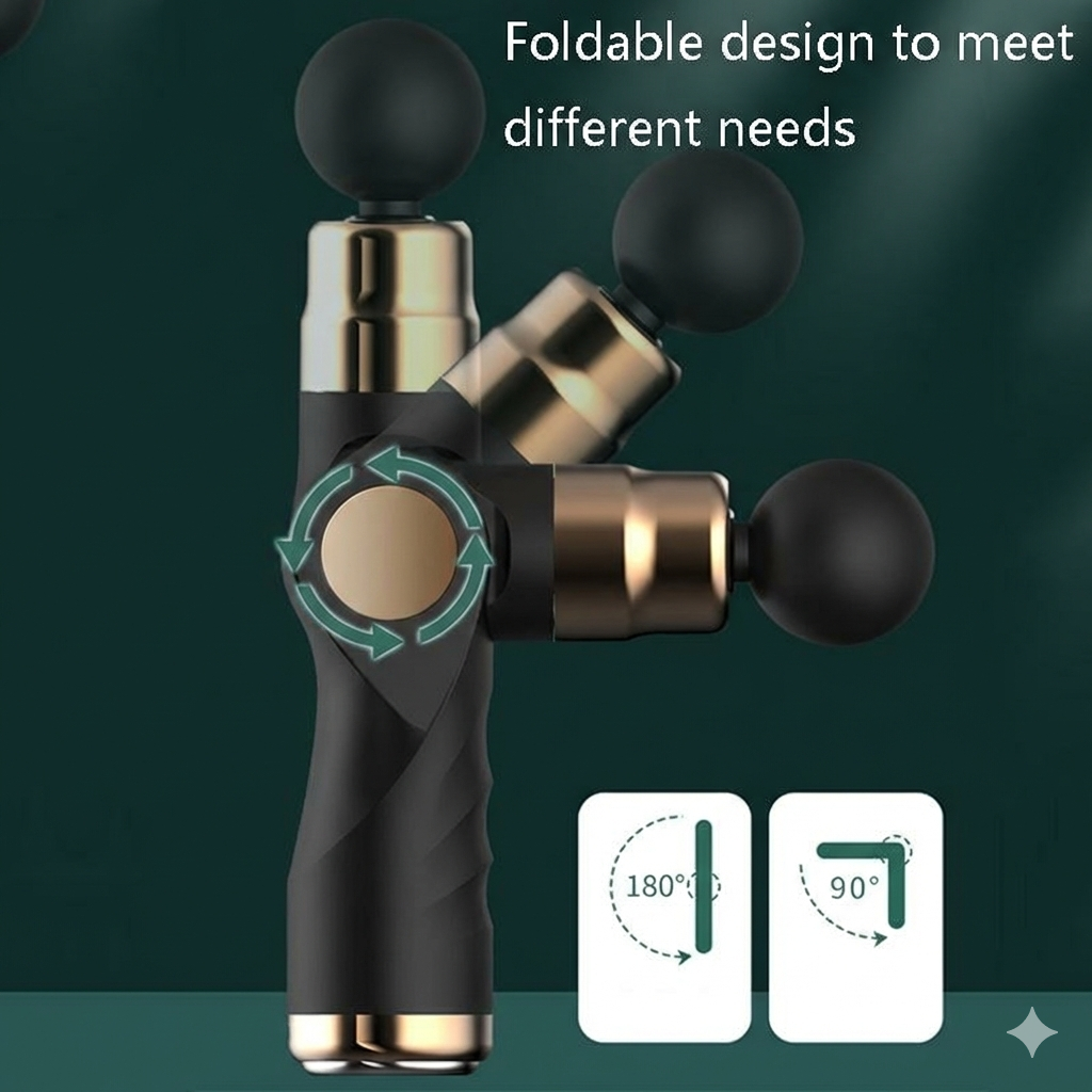 LCD Mini Fascia Gun – Black