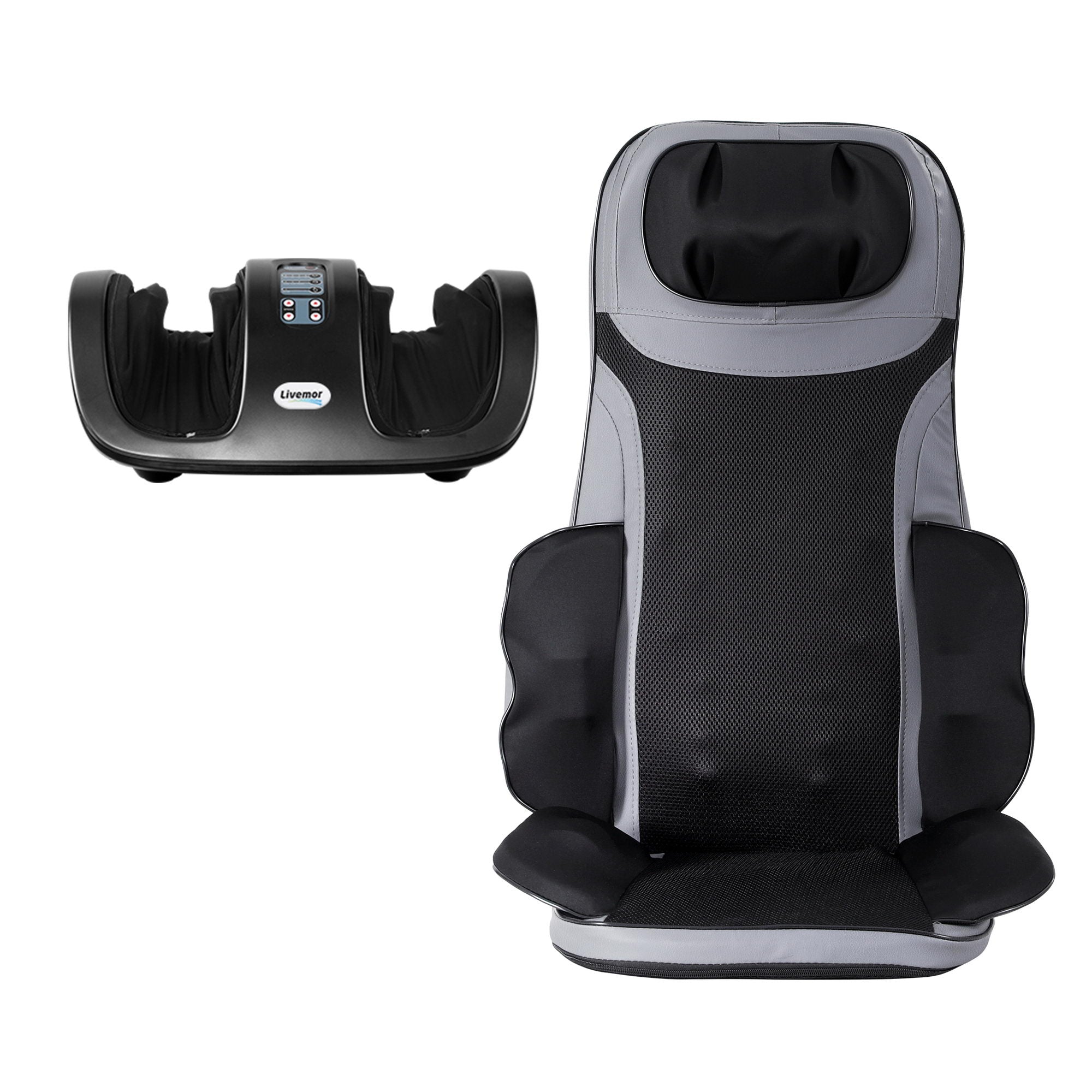 Heated Massage Seat with Foot Massager