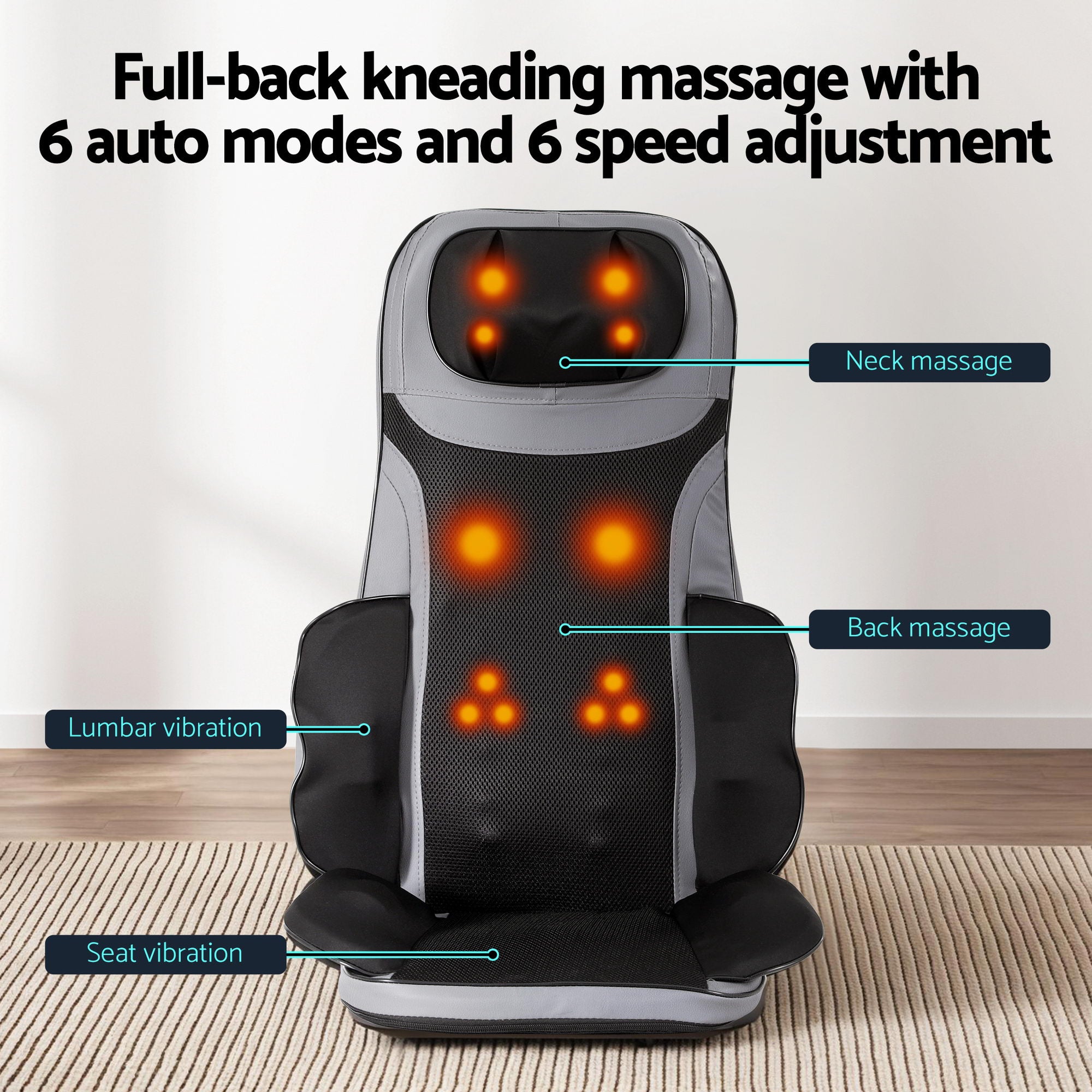 Heated Massage Seat with Foot Massager
