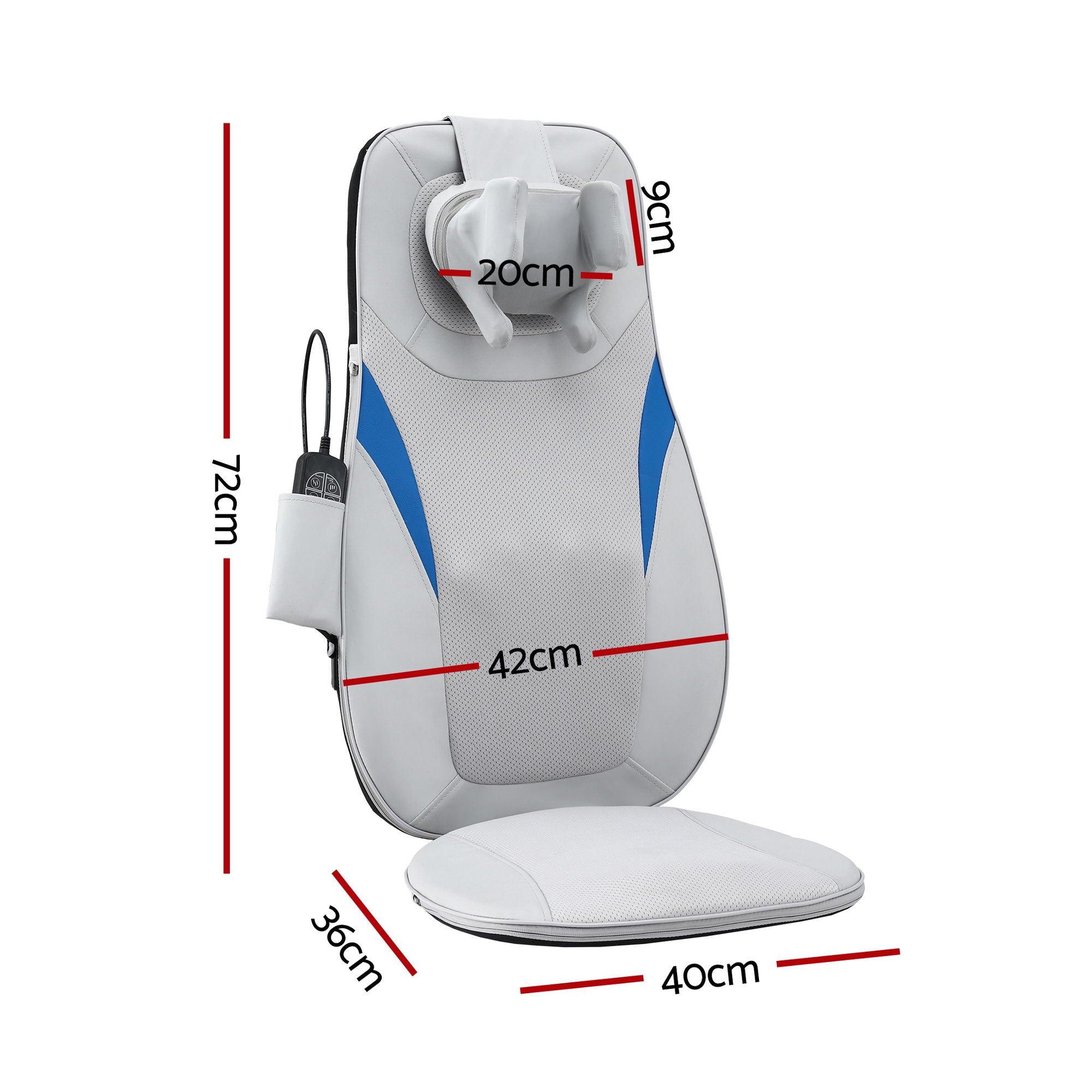 3D Heated Back Massage Cushion