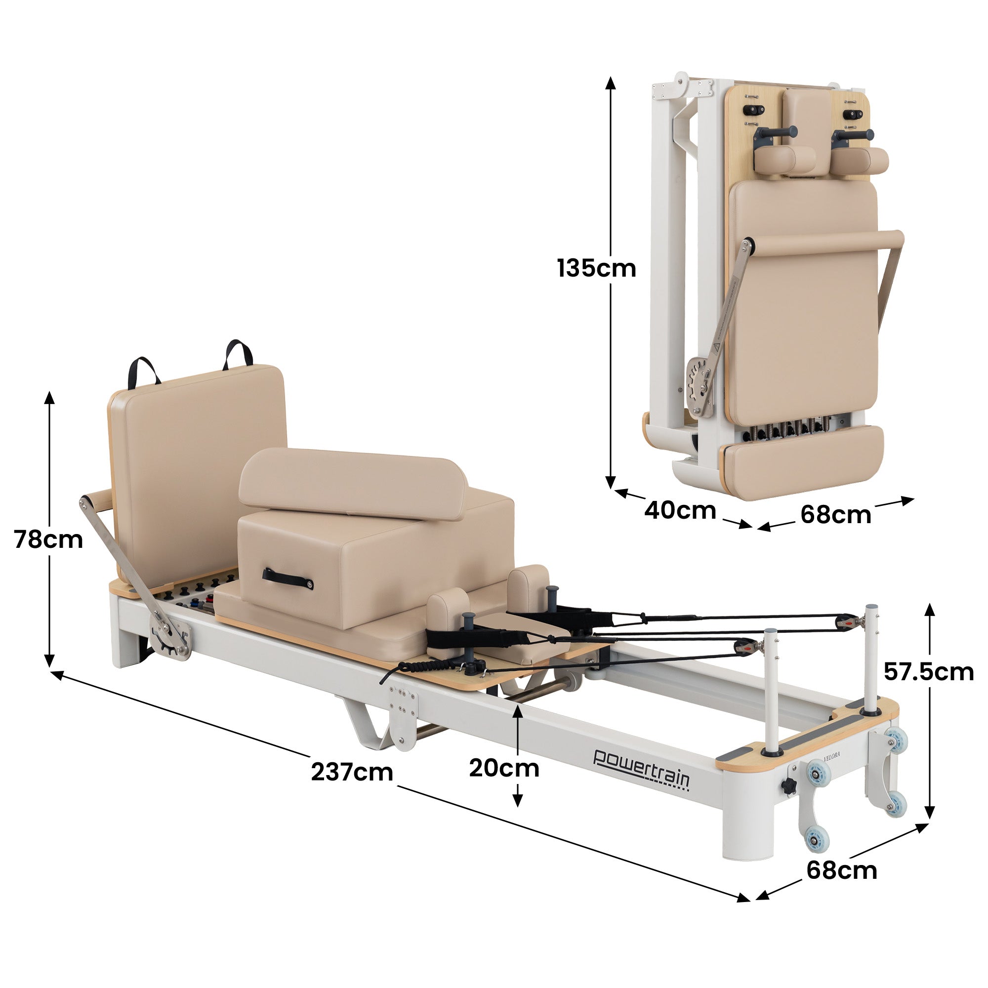 Velora Aluminium Pilates Reformer